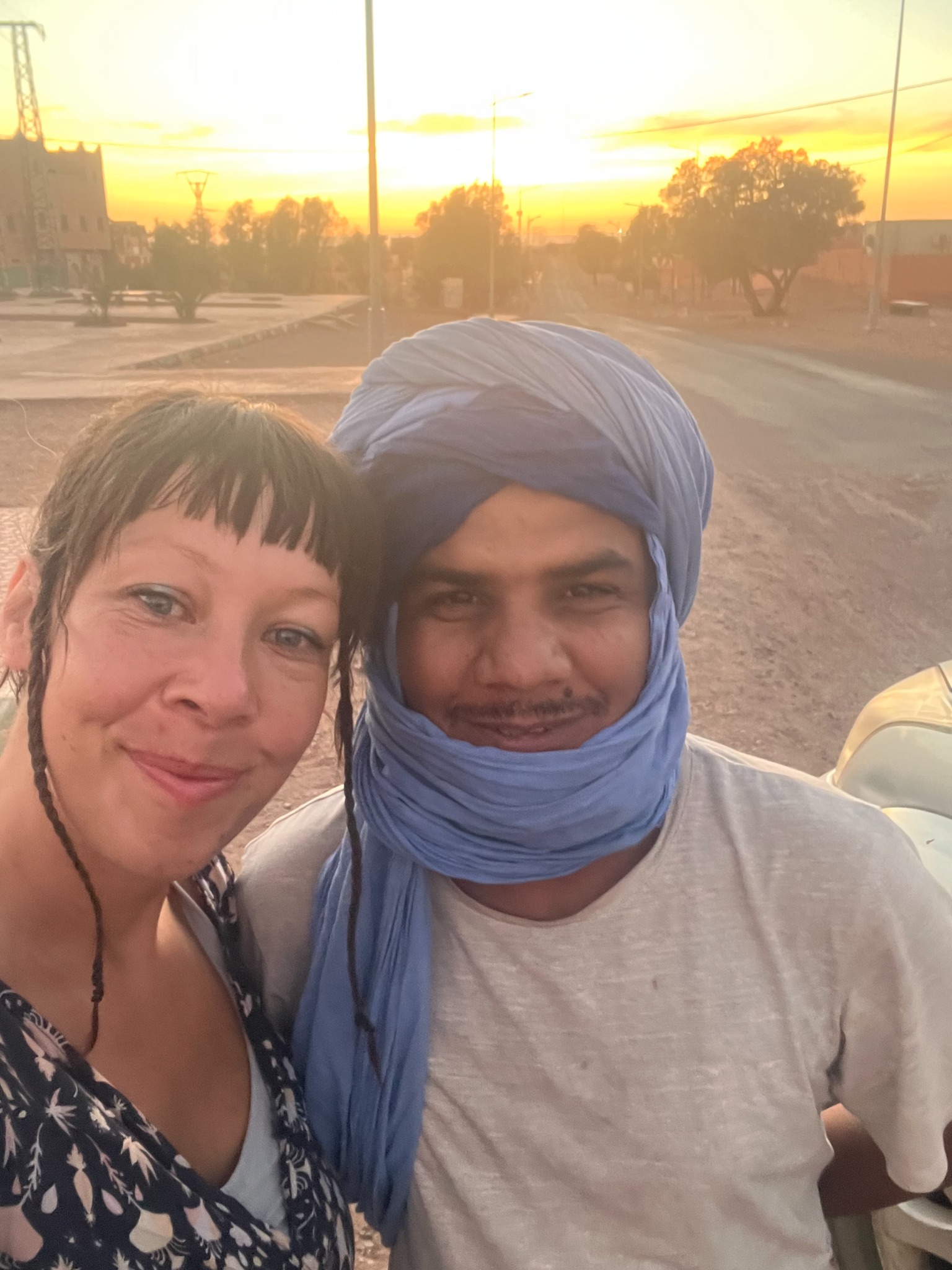 Dana and Aziz together in M’Hamid